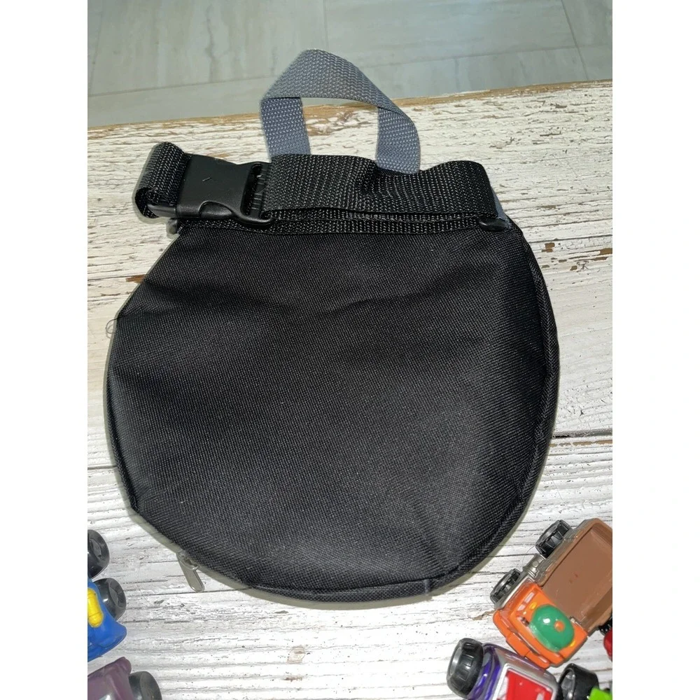 Disney Pixar Cars Lot , Round Black Carry Bag‎ , Maisto And Tonka , 13 Cars